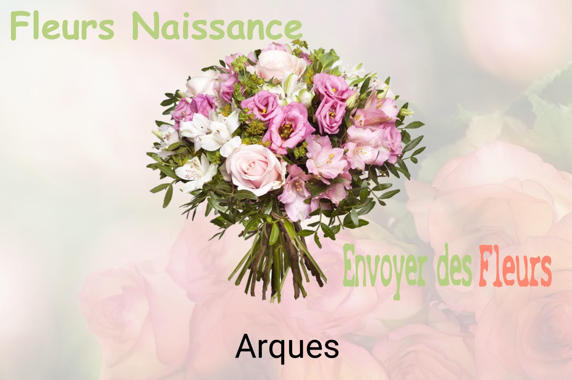 Bouquet de fleurs de naissance livré à Arques